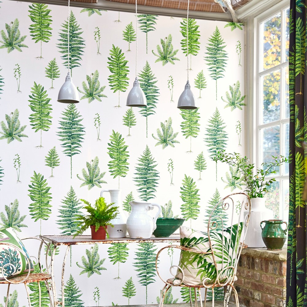 Fernery Wallpaper 216633 by Sanderson in Botanical Green